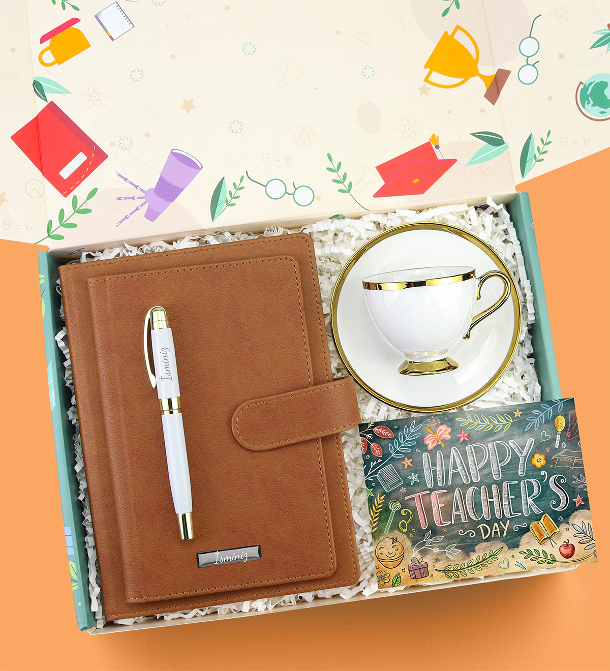 Mıknatıs Defterli Kişiye Özel Öğretmenler Günü Hediye Seti