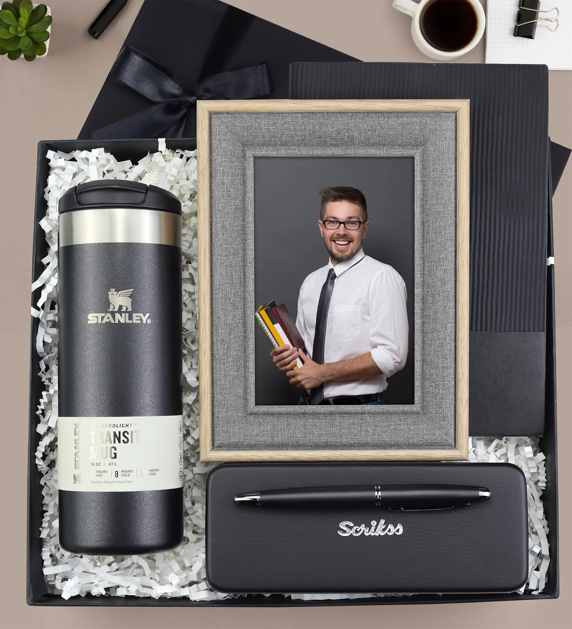 Scrickss Kalem & Stanley Termoslu Kurumsal VIP Hediye Seti