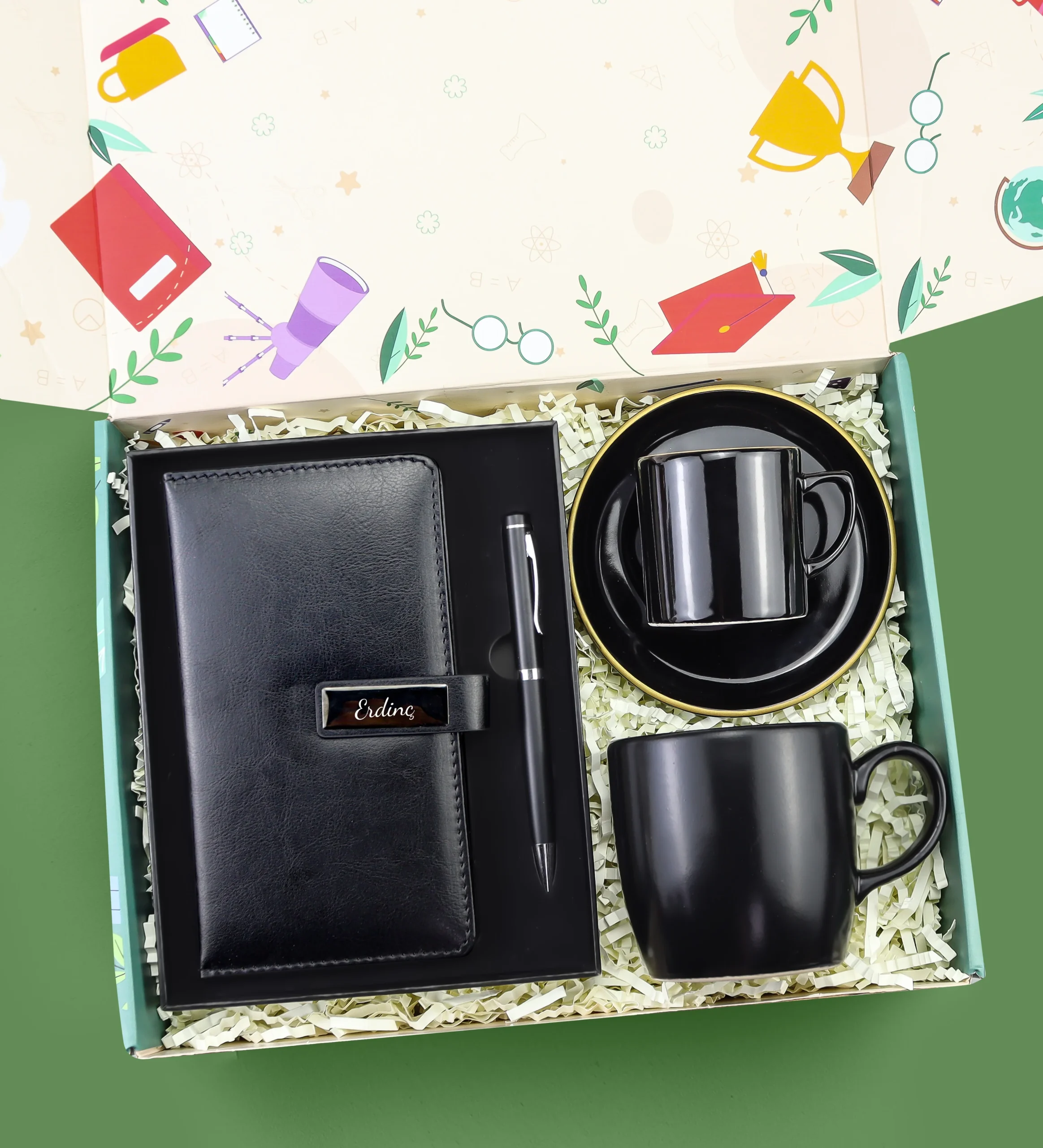 Fincan & Bardak & Defter Kurumsal Hediye Seti