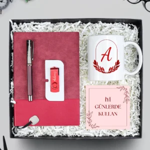 Kupa & USB Bellekli Kurumsal Özel Gün Hediye Seti