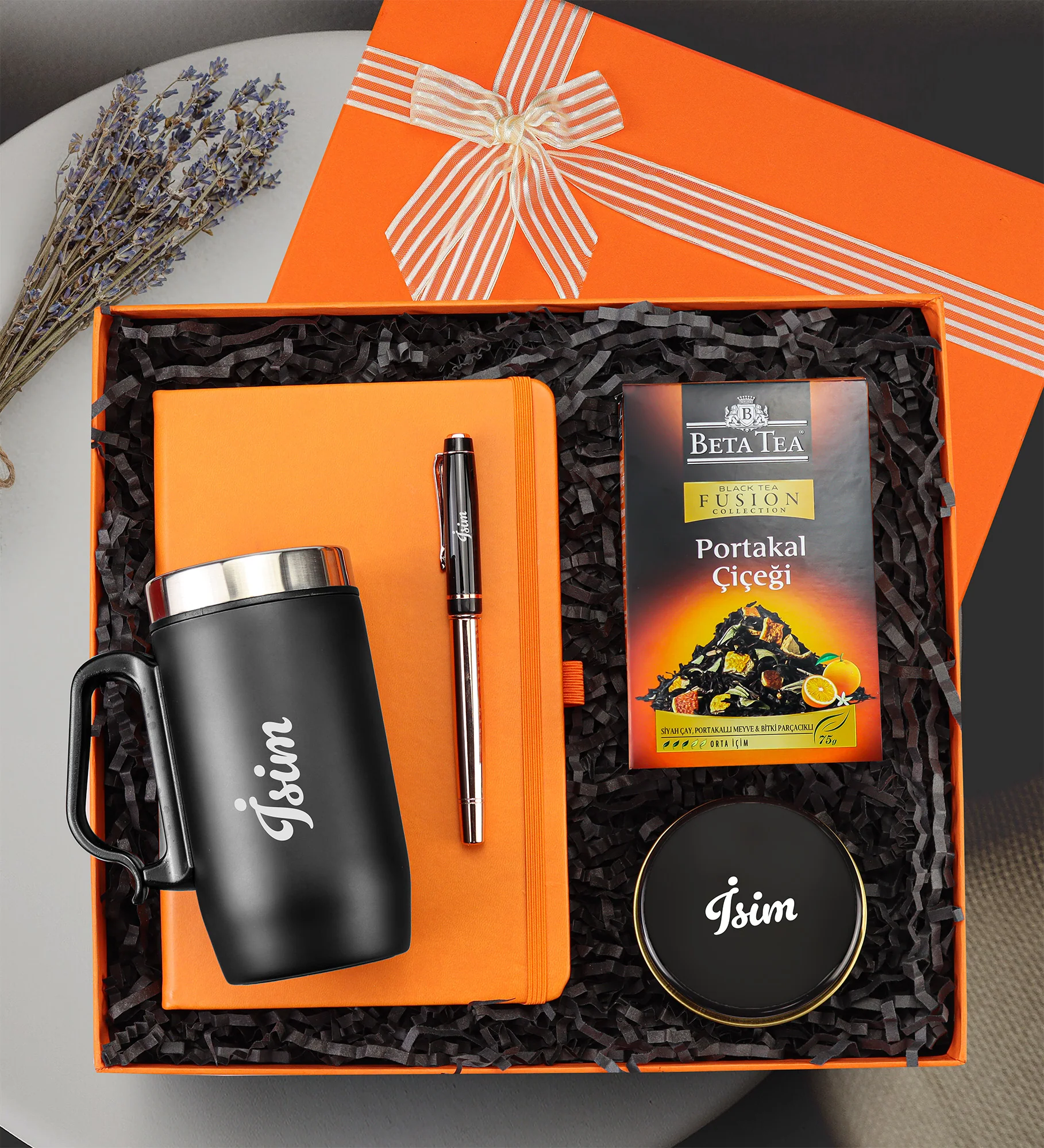 Bitki Çayı ve Mumlu Öğretmenler Günü Hediye Seti