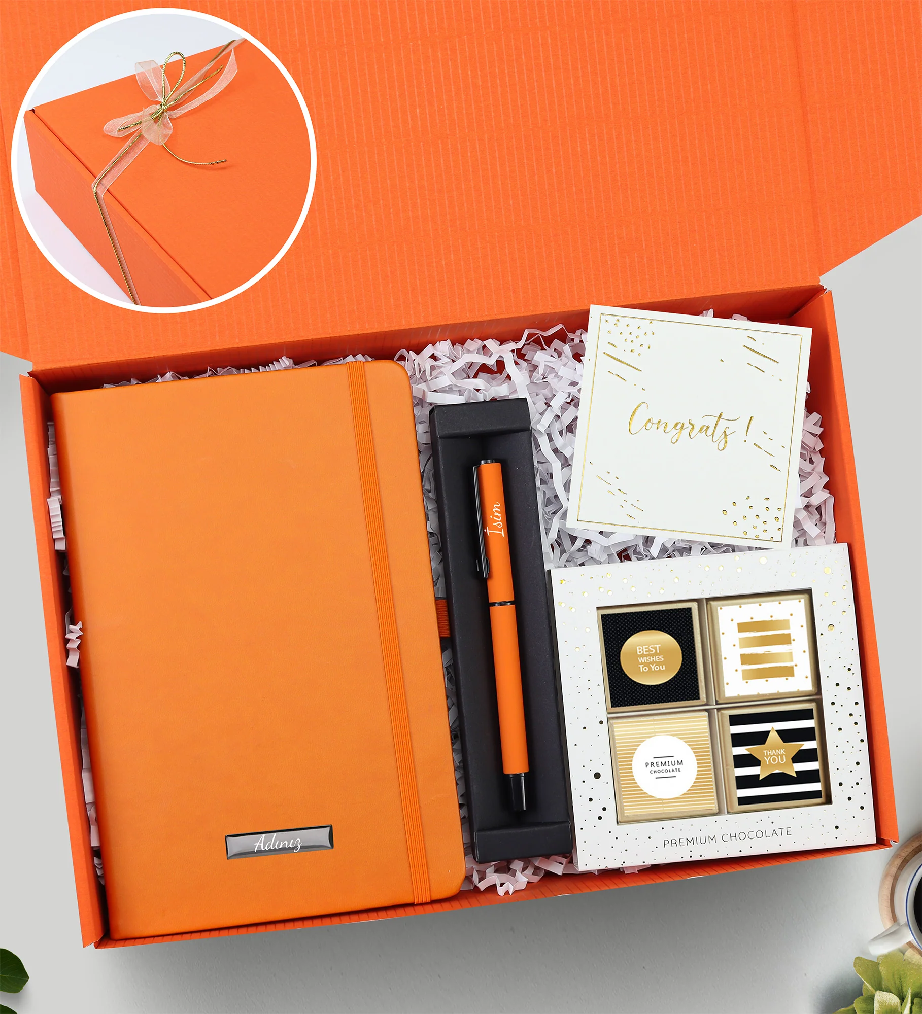 Madlen Çikolatalı Vip Kutulu Kurumsal Hediye Seti