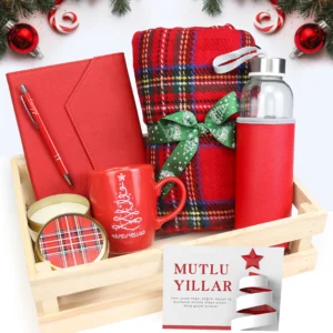 Ahşap Kasada Kurumsal Yeni Yıl Hediye Seti