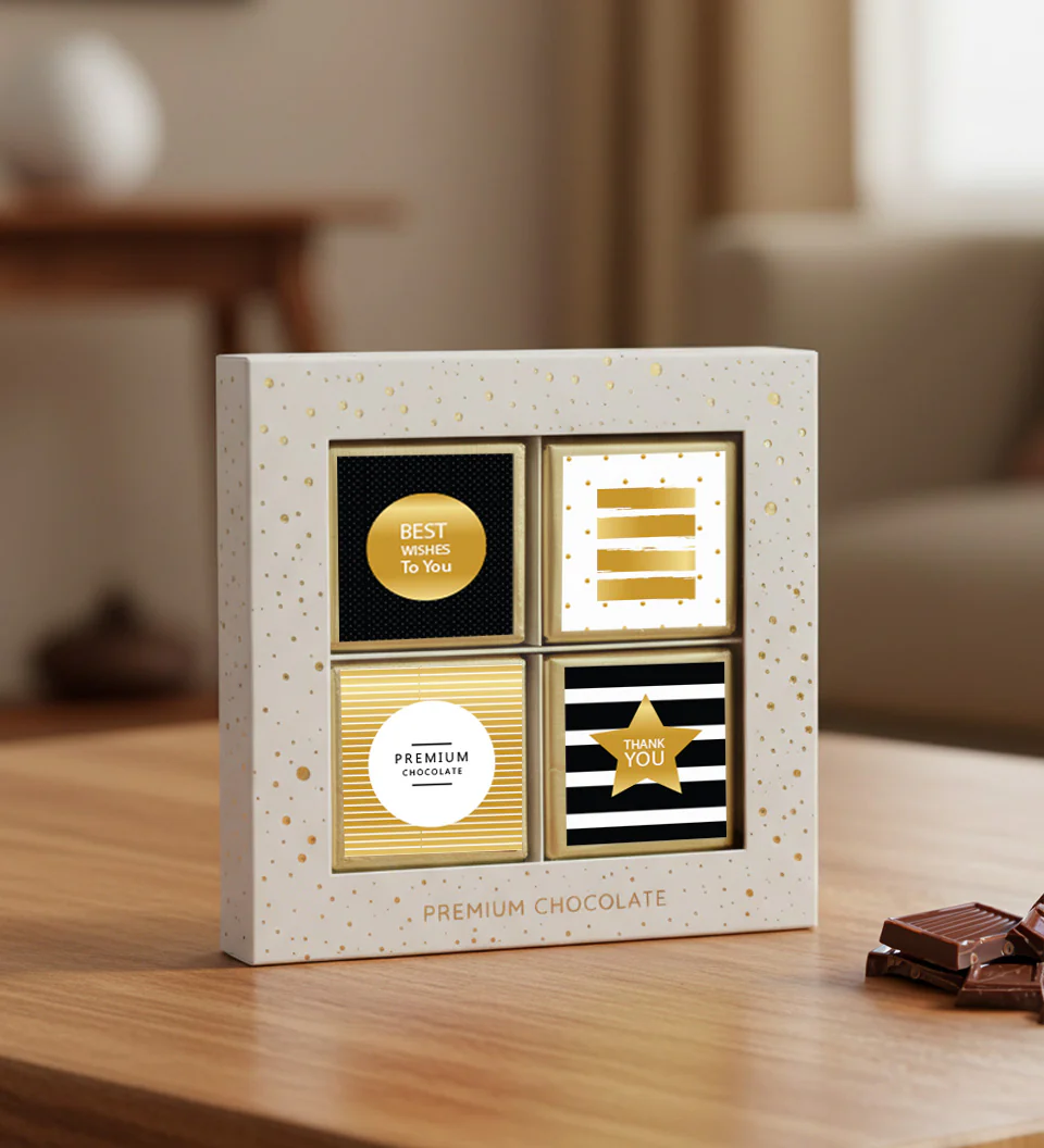 Madlen Çikolatalı Vip Kutulu Kurumsal Hediye Seti - Görsel 2